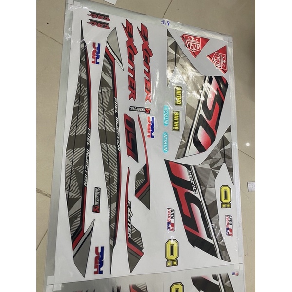 ( Quí khách vui lòng mang ra tiệm cho thợ dán ) Tem Ex 150 chất liệu Candy cao cấp