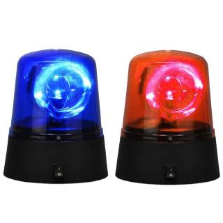 Mới Lạ Xoay Màu Xanh LED Cảnh Sát Xe Beacon Disco Đảng Đèn Đèn Đèn N F3K7