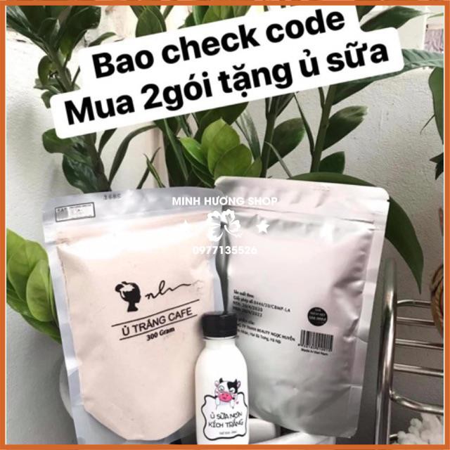 Ủ TRẮNG CAFE Chính Hãng 300g 🌟TEM CODE 🌟 dùng cho cả face và body , bật tông hiệu quả