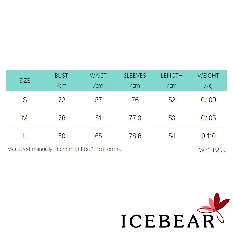 ICE-Women´s Camisole Solid Color Spaghetti Strap Short Vest with Single Long Sleeve