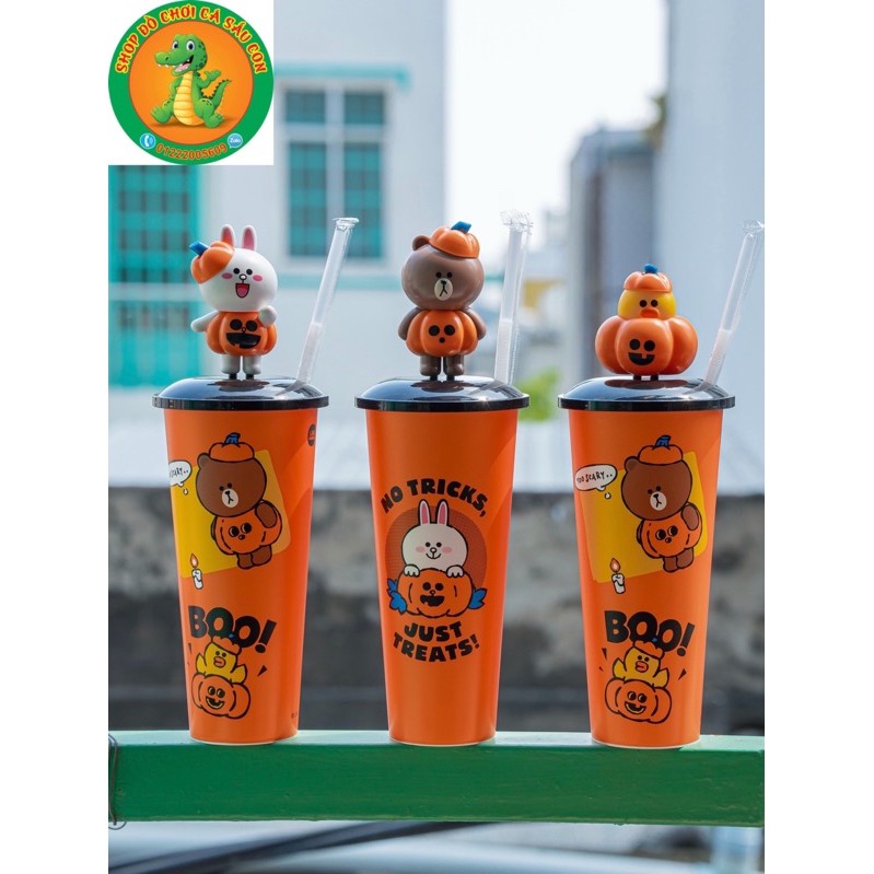 Ly nước CGV Line Friends 650ml ( Thỏ Trắng , Gấu Nâu , Vịt Vàng )