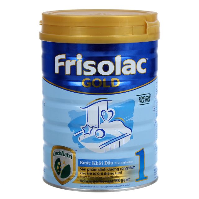 Sữa Frisolac Gold 1 cho bé 0-6 tháng lon 900g