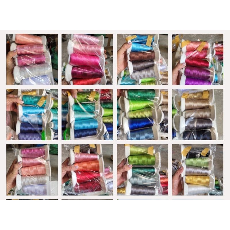 Set 5 cuộn chỉ thêu dùng cho máy thêu vì tính, máy thêu lắc tay