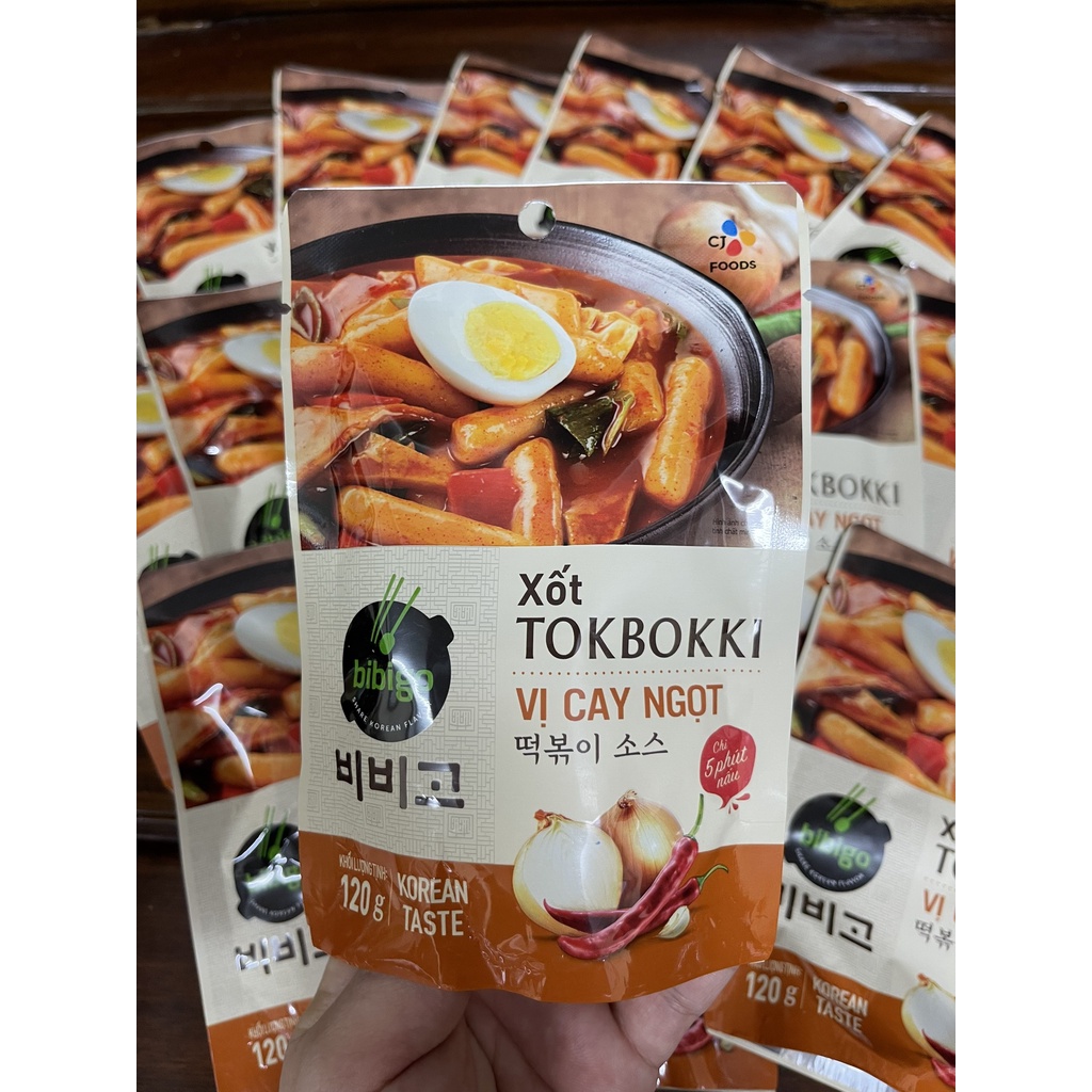 XỐT NẤU TOKBOKKI VỊ CAYNGỌT SIÊU NGON CJ 120G