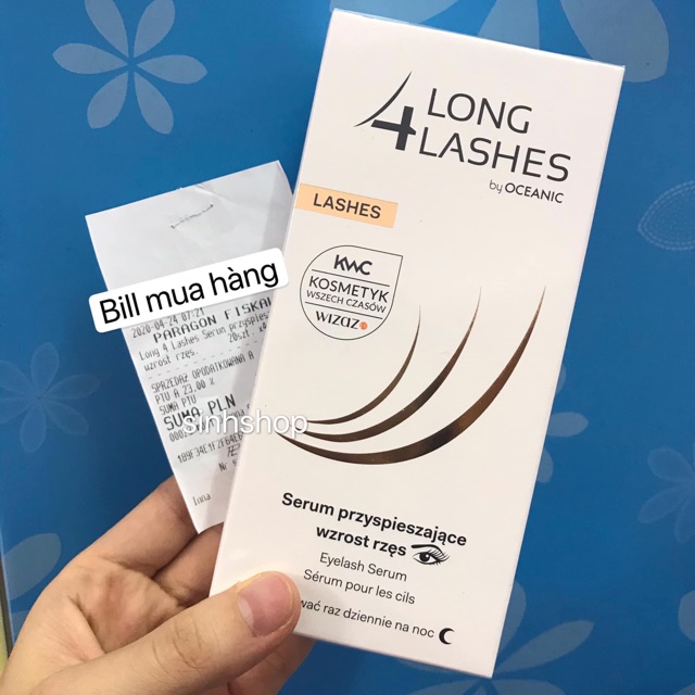 [Bill Ảnh Sau] Dưỡng Dài Mi Long4lashes Balan