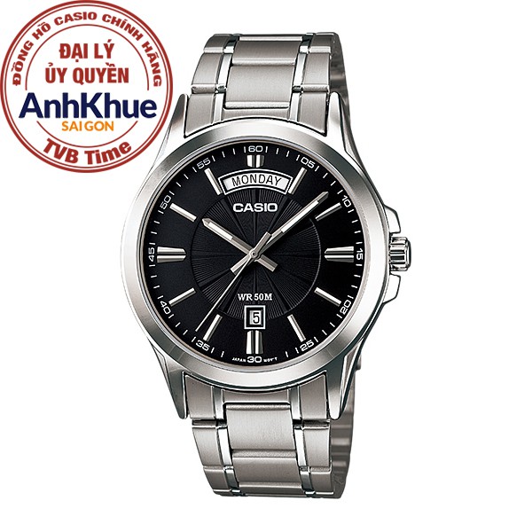 Đồng hồ nam dây kim loại Casio chính hãng Anh Khuê MTP-1381D-1AVDF