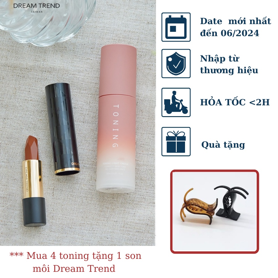 HOẢ TỐC HCM - Kem lười nâng tone dưỡng trắng Dream Trend Toning