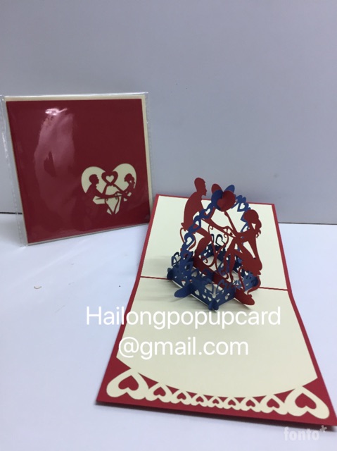 Chủ Đề  Tình yêu - Love -  Thiệp Nổi - Thiệp  3D