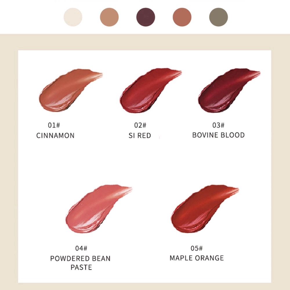 5pcs Matte Lipstick Set Long-Lasting Moisturizer Velvet Mini Capsule Lipstick Kit | BigBuy360 - bigbuy360.vn
