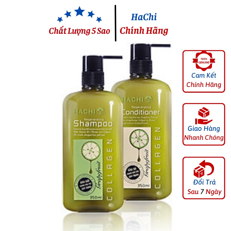 Dầu gội đầu bưởi Hachi tinh dầu bưởi ngăn ngừa gãy rụng  350ml, 500ml, 800ml - dầu gội collagen kích thích mọc tóc