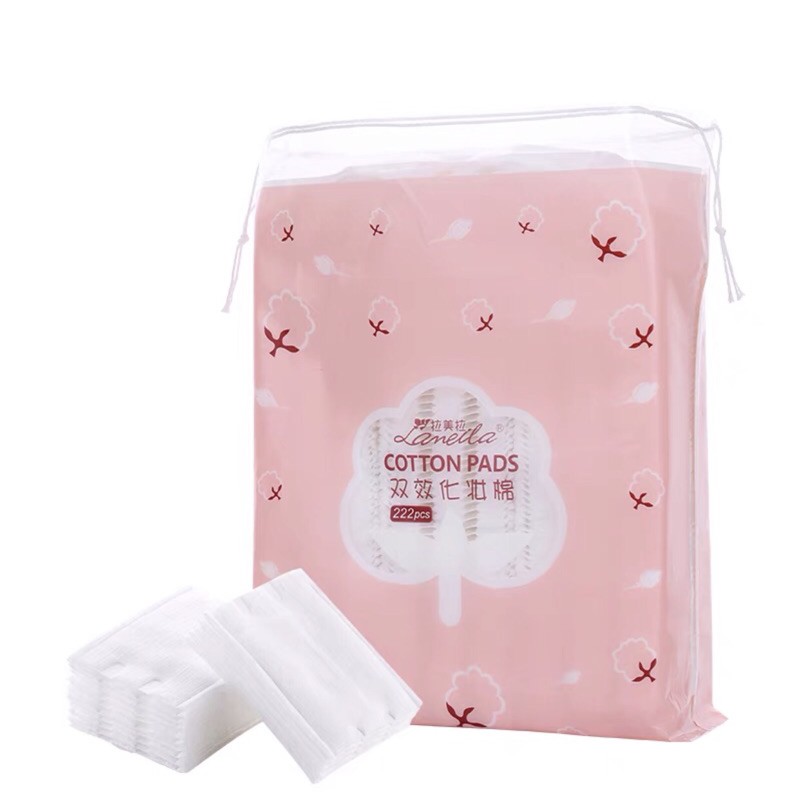 Bông tẩy trang Laneila hồng 222 miếng | BigBuy360 - bigbuy360.vn