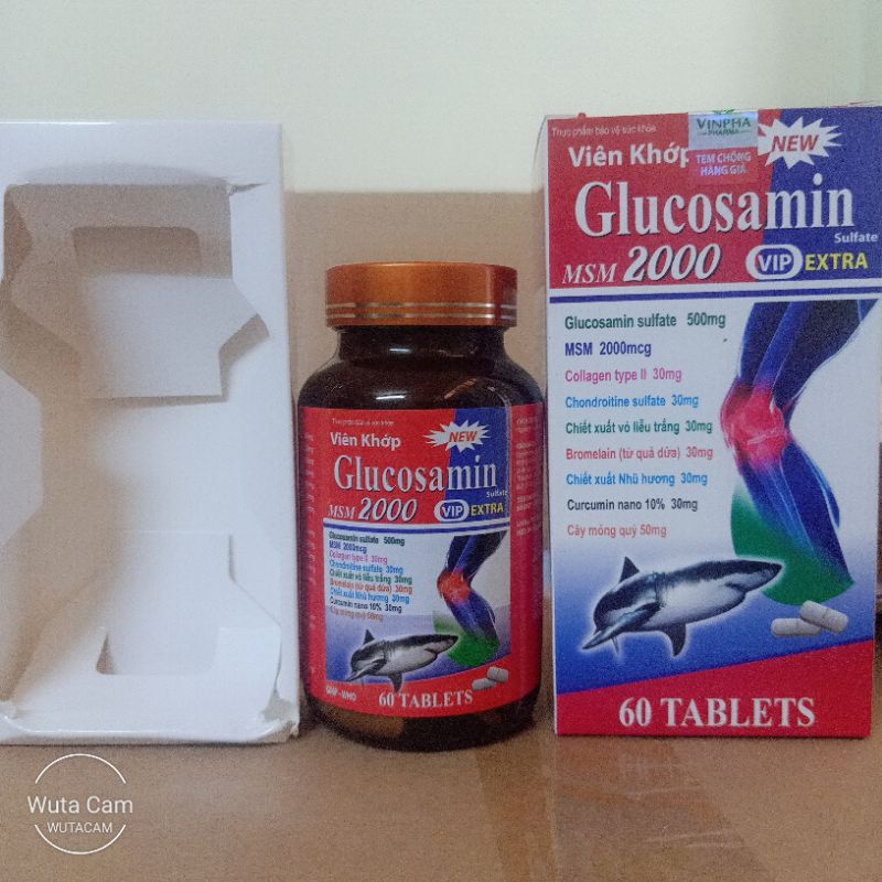 Viên khớp Glucosamin MSM 2000 giúp bổ sung dưỡng chất cho khớp -