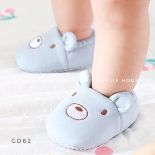 Giày tập đi cho bé trai bé gái GD62 – Giày bông hình thú cotton chống trượt