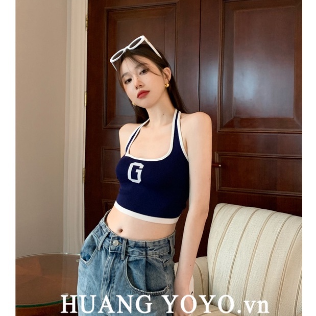 Áo Hai Dây Hở Lưng Dáng Ôm In Họa Tiết Đơn Giản Thời Trang Mùa Hè Quyến Rũ Cho Nữ