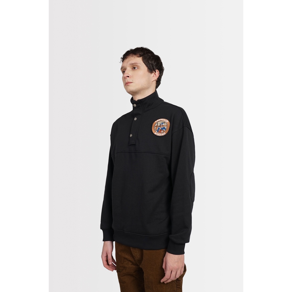 Áo Halfzip EMAS Grizzle Halfzip/Black