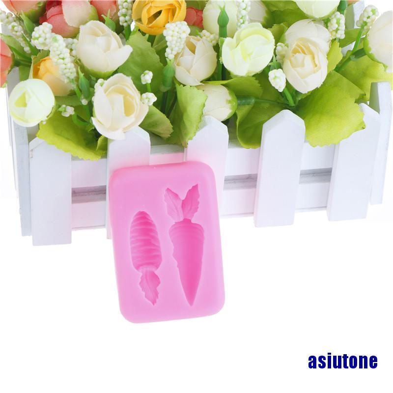 Khuôn Silicone Tạo Hình Củ Cà Rốt Trang Trí Bánh