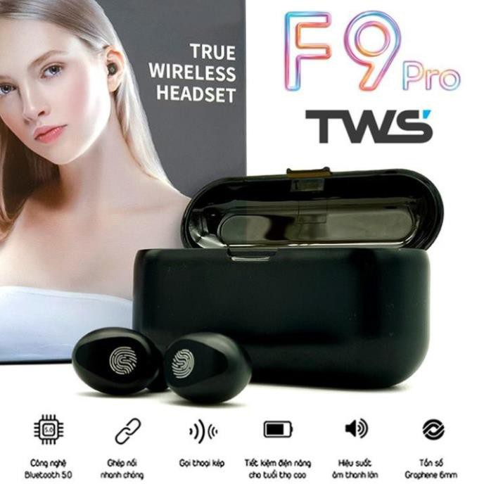 Tai Nghe Bluetooth Amoi F9 TWS - Chuyên Gaming - Kết Nối Không Dây - Dùng Cho Iphone Và Android - Kiêm Sạc Dự Phòng