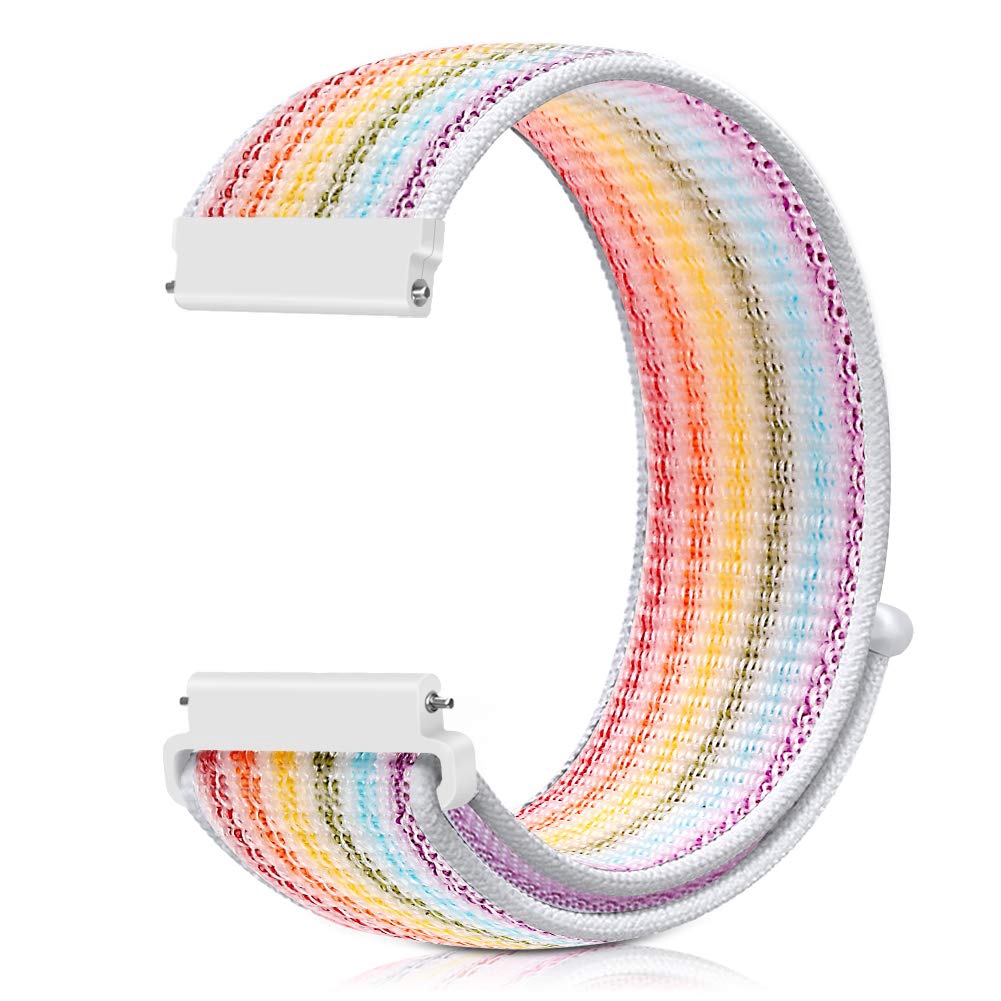 20mm Nylon Loop Woven Strap for Xiaomi Huami Amazfit Bip BIT Lite Youth 1S U Smart Watch Wearable Wrist Bracelet Watchband