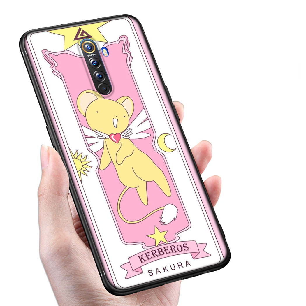 Ốp Điện Thoại Silicon Mềm Đen Hình Thủy Thủ Mặt Trăng Cho Realme Narzo 20 Pro 7 X7 Pro X7 C2 C3 C11 Xc116 Sailor Moon