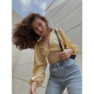 áo croptop cột dây hở lưng
