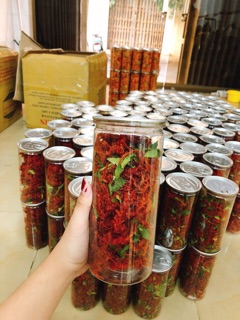 Khô bò sợi lá chanh 250gr