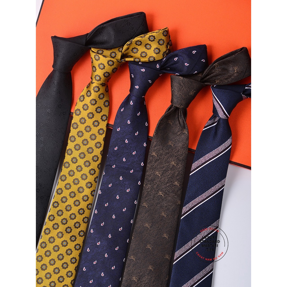 Cà Vạt Nam Bản Trung Masteri Bản Tiêu Chuẩn 7cm dòng Cao Cấp có Hộp Túi Giấy đồng bộ Hàng Mới Về cho mùa Thu Đông 2021