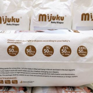50 bỉm quần mijuku cao cấp size xxxl