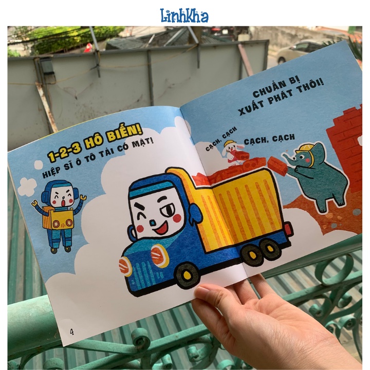 Sách Ehon Kỹ Năng Nhận Biết Cảm Xúc - Biệt Đội Xe Biến Hình - Hiệp Sĩ Ô Tô (Bộ 6 quyển)