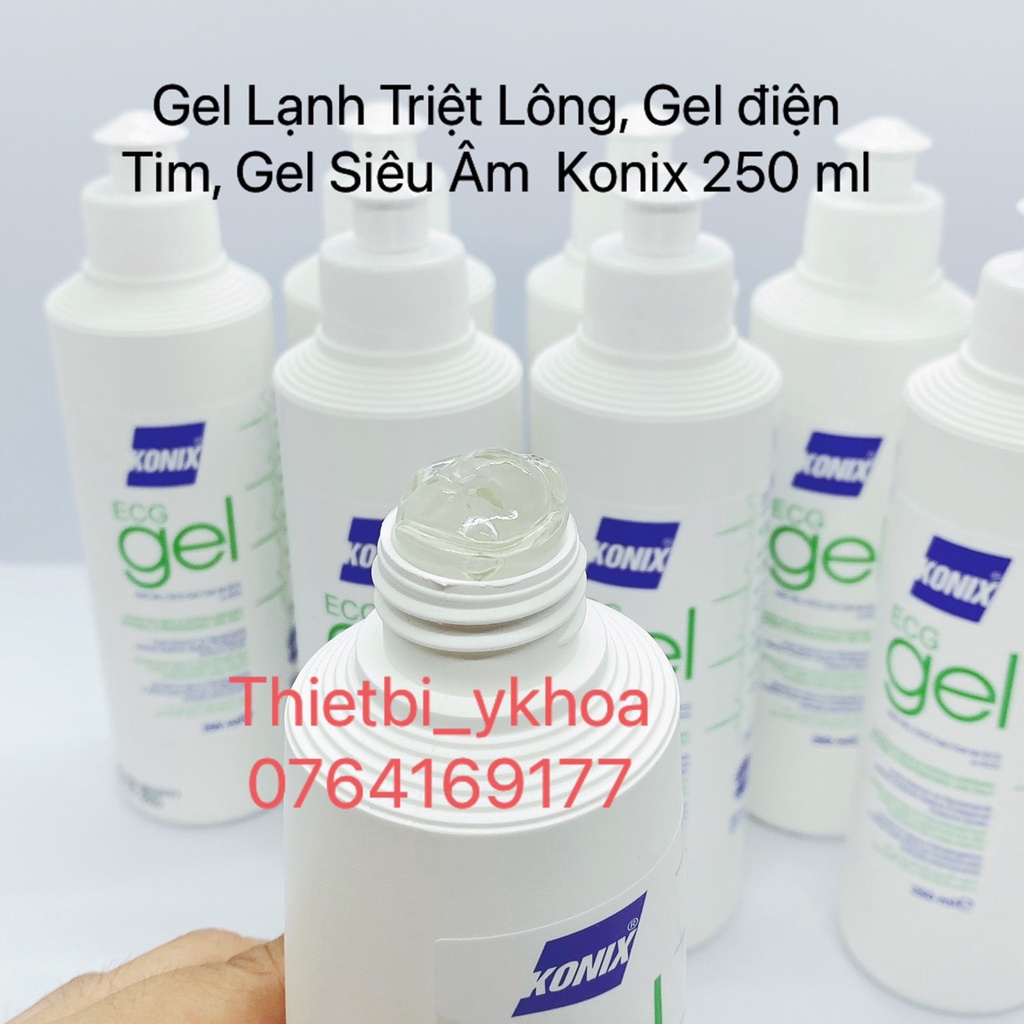 Gel triệt lông konix 250 ml - Gel lạnh triệt lông - gel điện tim - gel siêu âm