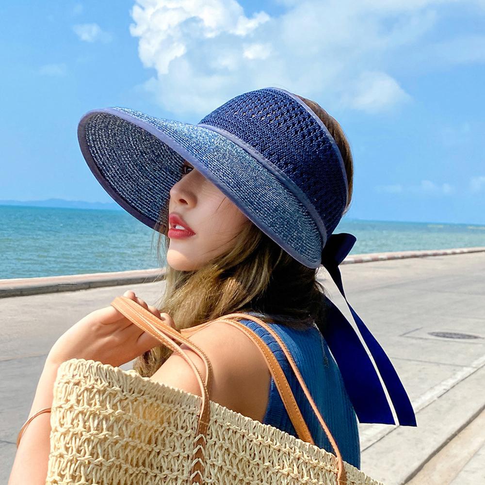 DARNELL Nón Bucket Phối Nơ Thời Trang Mùa Hè Cho Nữ