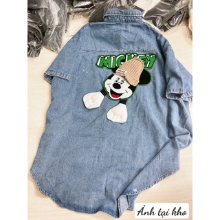 Áo Bigsize sơ mi Jean chữ M (60-90Kg) MS224
