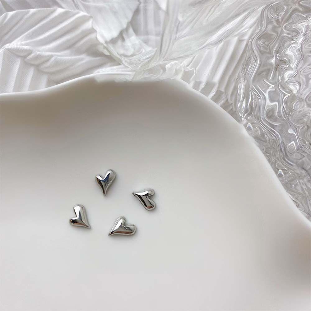 OCEANMAP Phụ Kiện Trang Trí Móng Tay 3D Hình Trái Tim Xinh Xắn