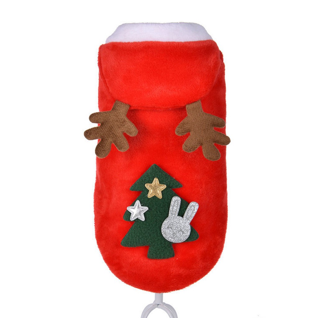 Áo Hoodie Họa Tiết Giáng Sinh Cho Thú Cưng