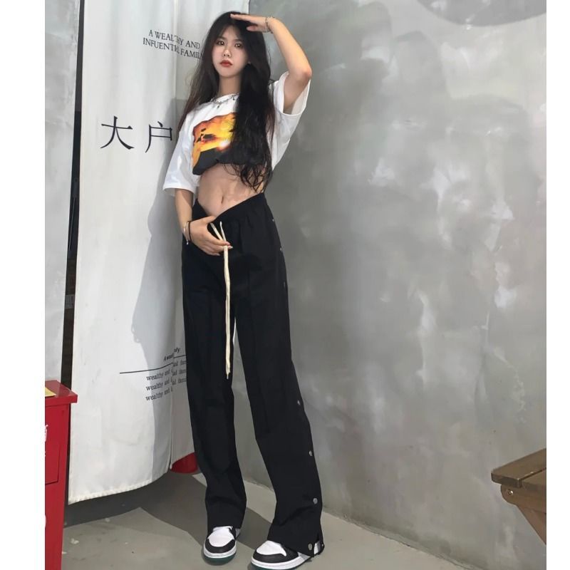 Quần ống rộng COZOK lưng cao thời trang cho nữ