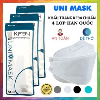 Khẩu trang 4d uni mask/ khẩu trang kf94 uni mask chống bụi mịn và kháng