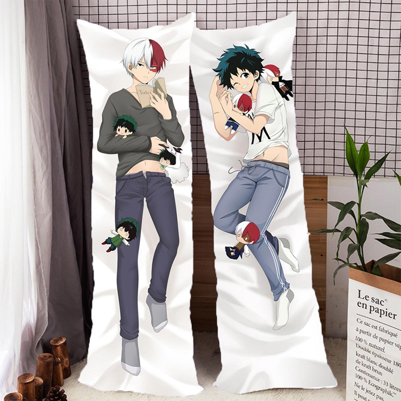 Vỏ Gối In Hình Nhân Vật Deku &amp; Todoroki Dakimakura Trong Phim My Hero Academia Ốp