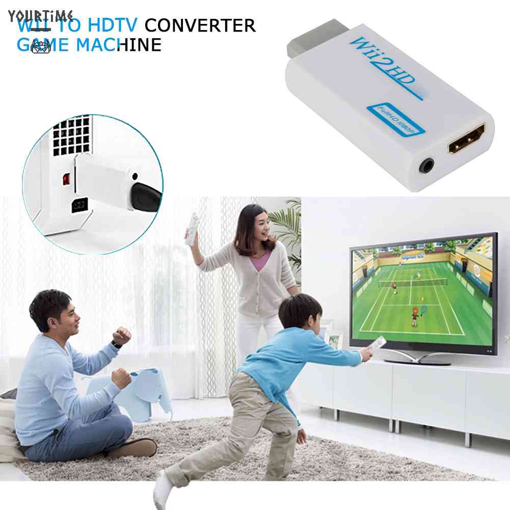 Bộ ChuyểN ĐổI Âm Thanh 3.5mm Full HD 1080P Wii 2 Wii Sang HDMI