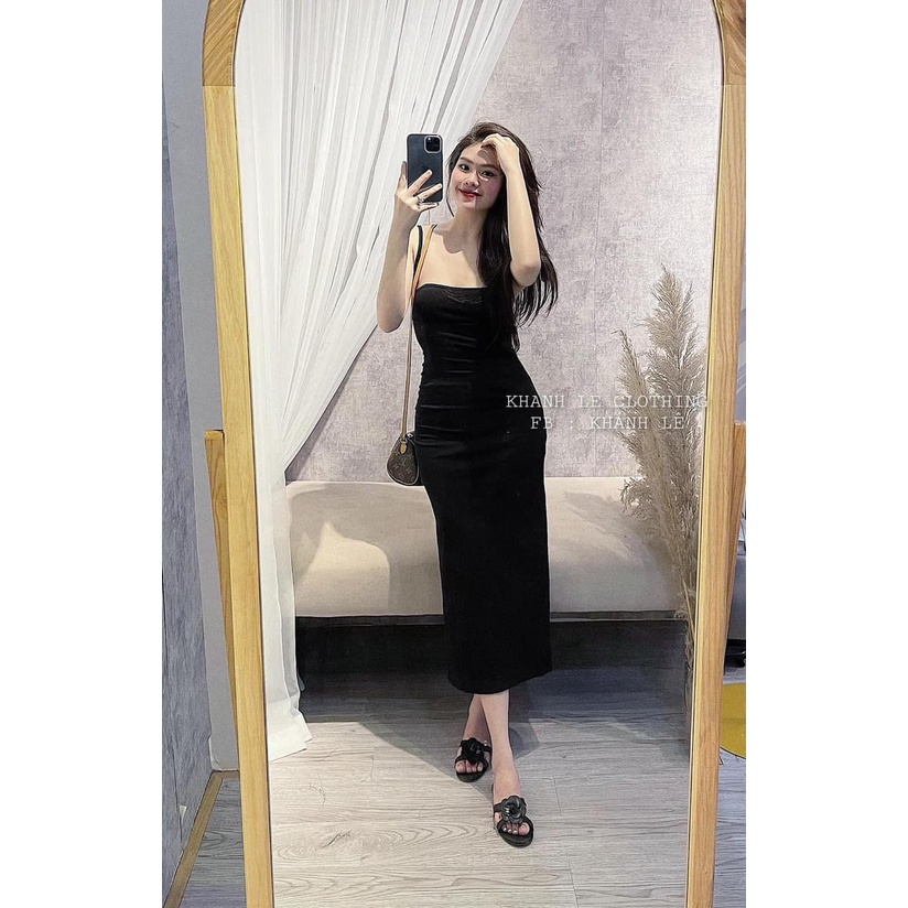 Váy zip 2 dây maxi body hot mã 99 (kèm ảnh thật, video) | BigBuy360 - bigbuy360.vn