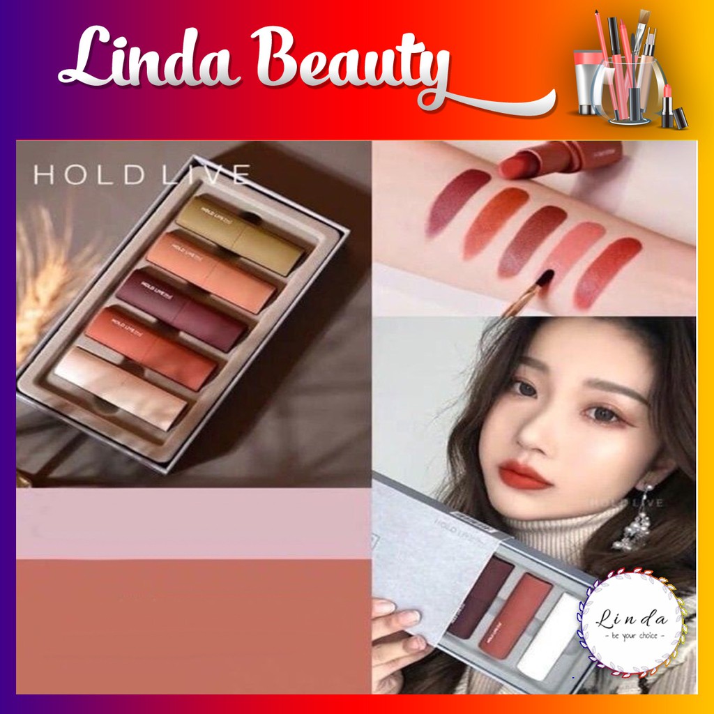 Sét son 5 thỏi HOLDLIVE chính hãng | BigBuy360 - bigbuy360.vn