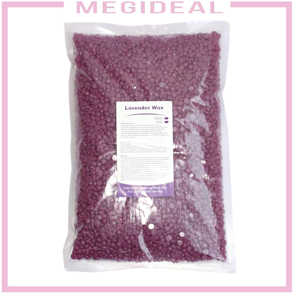 500g, Hard Wax Beans, Bikini Pearl Hot Waxing Beads Facial Hair Removal Depilatory for Arm Face Body Eyebrow Nose Leg