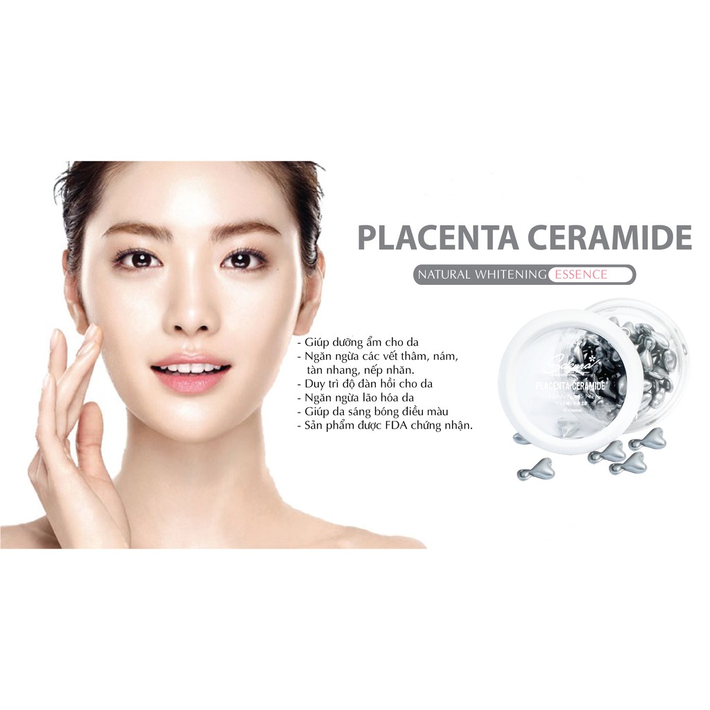 Serum Dưỡng Trắng Chống Lão Hóa Nhau Thai Cừu SAKURA APAN PLACENTA CERAMIDE