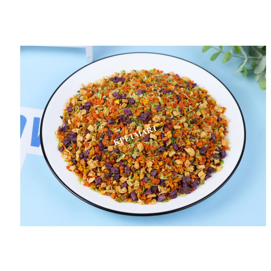 Snack Trái Cây Rau Củ Sấy Khô Cho Chó Mèo Túi 100g
