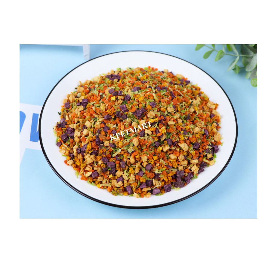 [Mã 159FMCGSALE giảm 8% đơn 500K] snack trái cây rau củ sấy khô cho chó mèo túi 100g <bánh thưởng cho chó mèo>