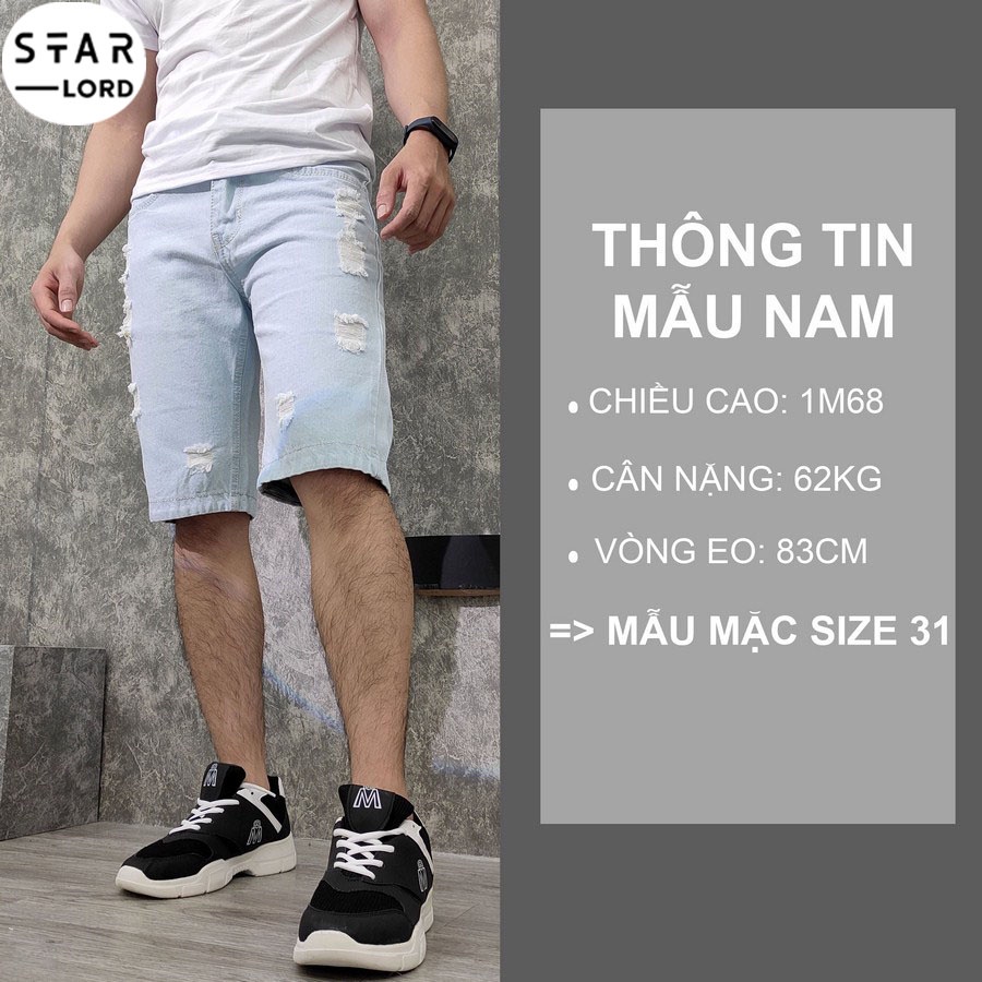 Quần short nam vải jean dày đẹp chuẩn form dáng SL32 StarLord
