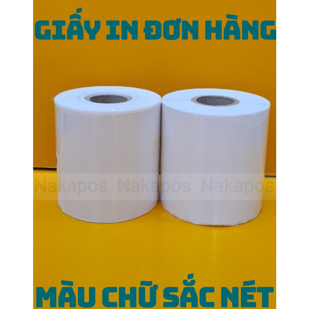 Giấy In Tem Phụ 60x80 mm - 6x8 cm Dán được 6*8 Sẵn keo chắc chắn in nhiệt 60*80
