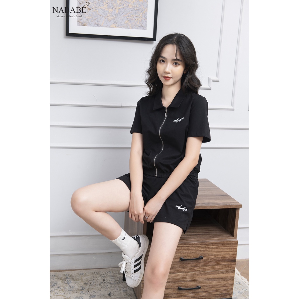 Sét 2 chi tiết,  quần đùi kèm áo khoác ngoài nặng động NLB00116-SS