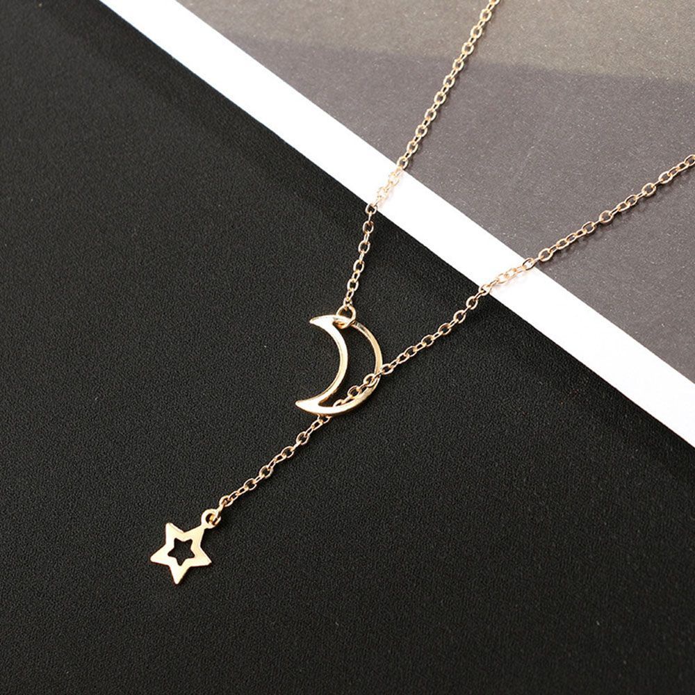 vòng cổ Choker Mặt Hình Ngôi Sao / Mặt Trăng Nhiều Màu Thời Trang Cho Nữ