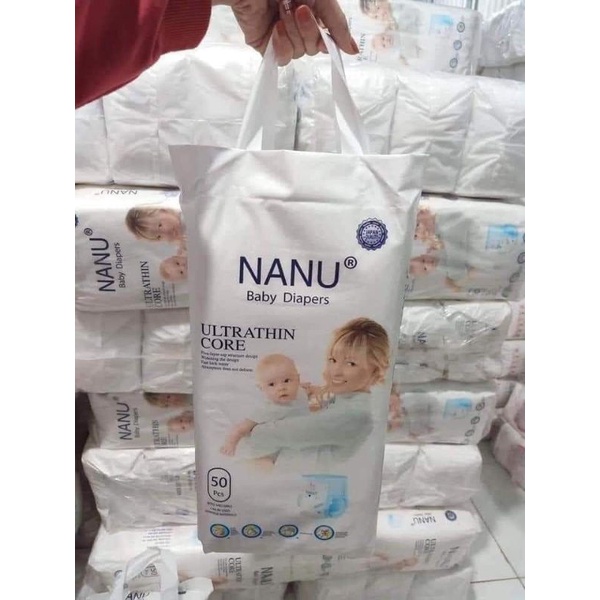 Bỉm nanu size M/L/XL bịch 50 miếng
