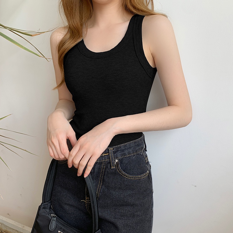 Áo Croptop BA LỖ DÁNG DÀI Nữ Trơn Ôm Body Chất Tốt, Áo CRT Kiểu nữ ôm thun gân mềm mát GOVA