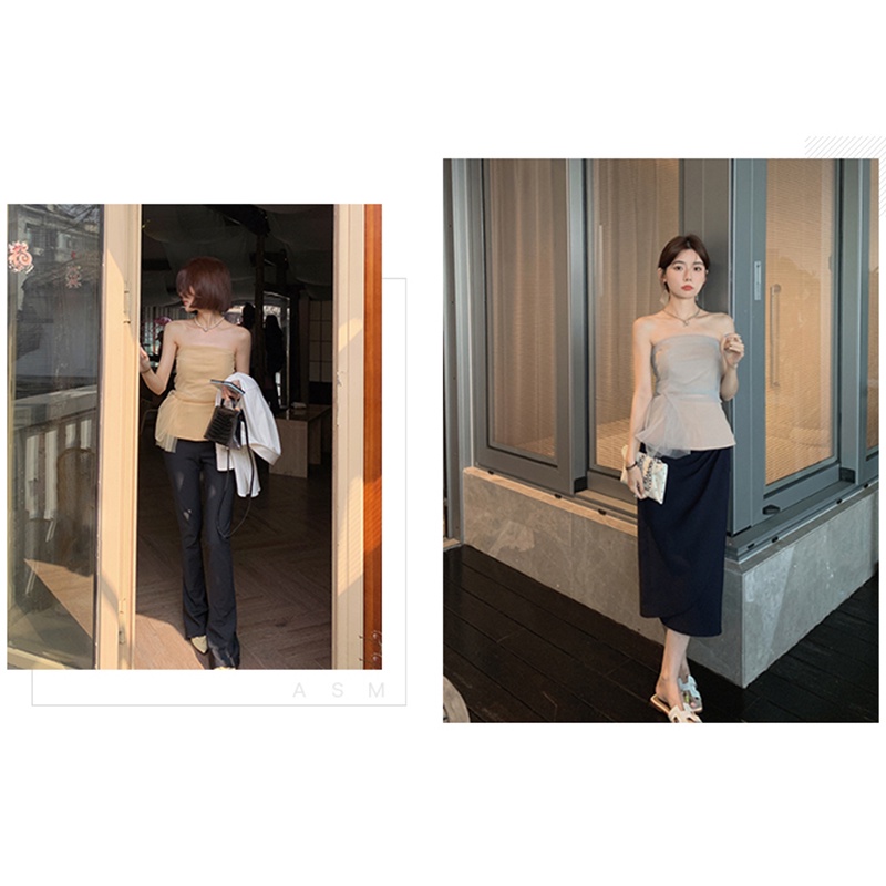 Cocory vn Áo Croptop Trễ Vai Phong Cách Thời Trang Mùa Hè Quyến Rũ